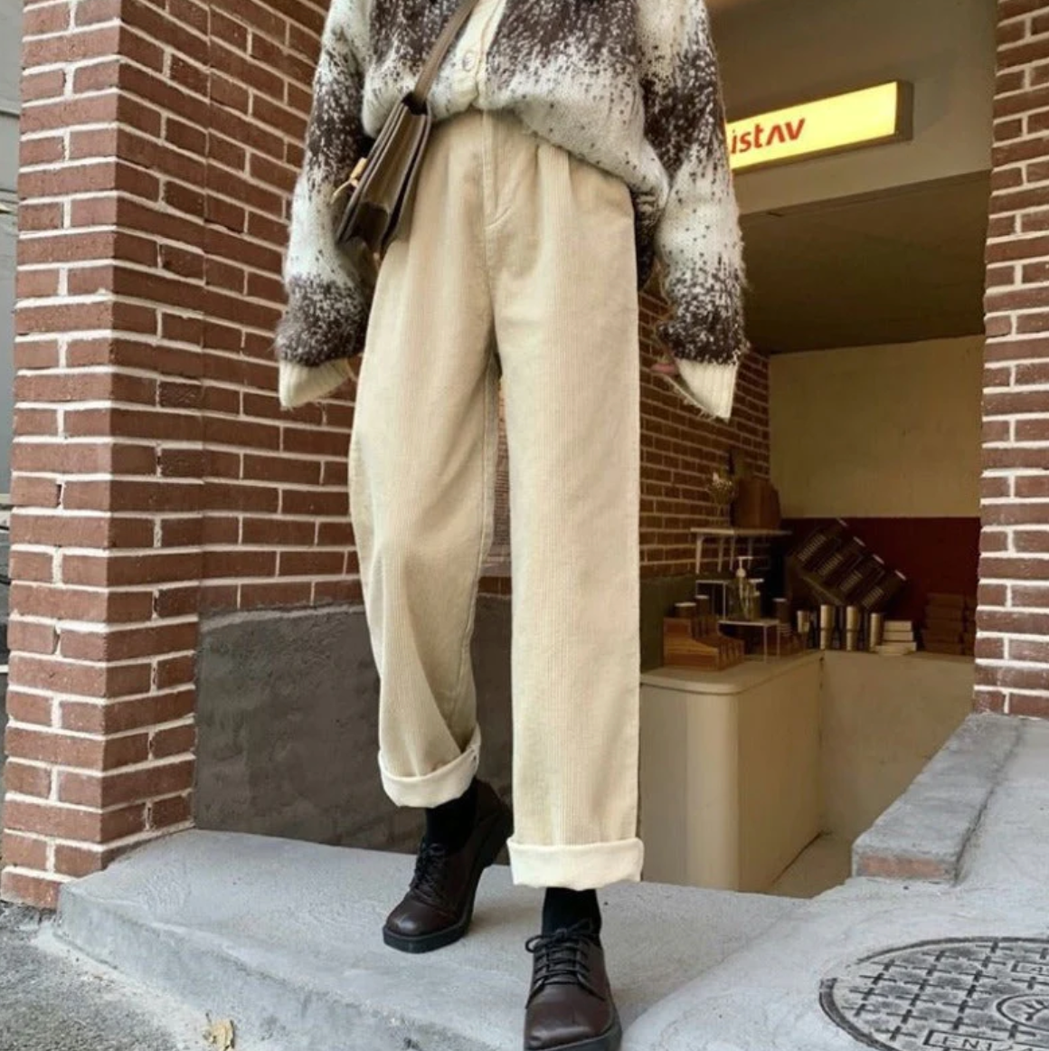 Comfortable Casual Corduroy Pants Relax