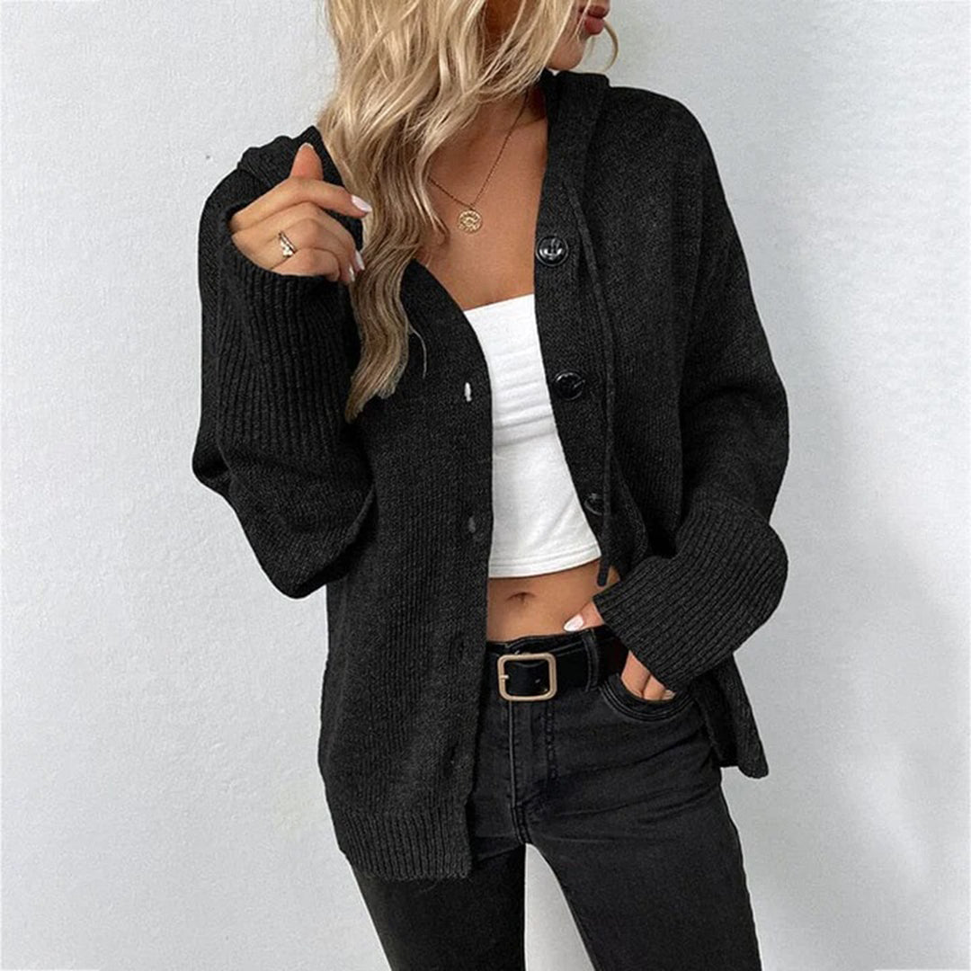 Women's Modern Cardigan Buttons Front