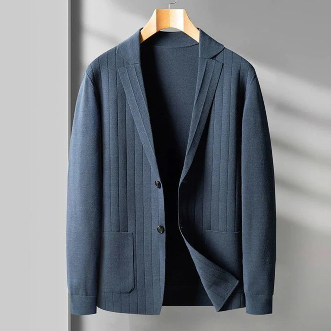 Men's Modern V-Neck Blazer Button