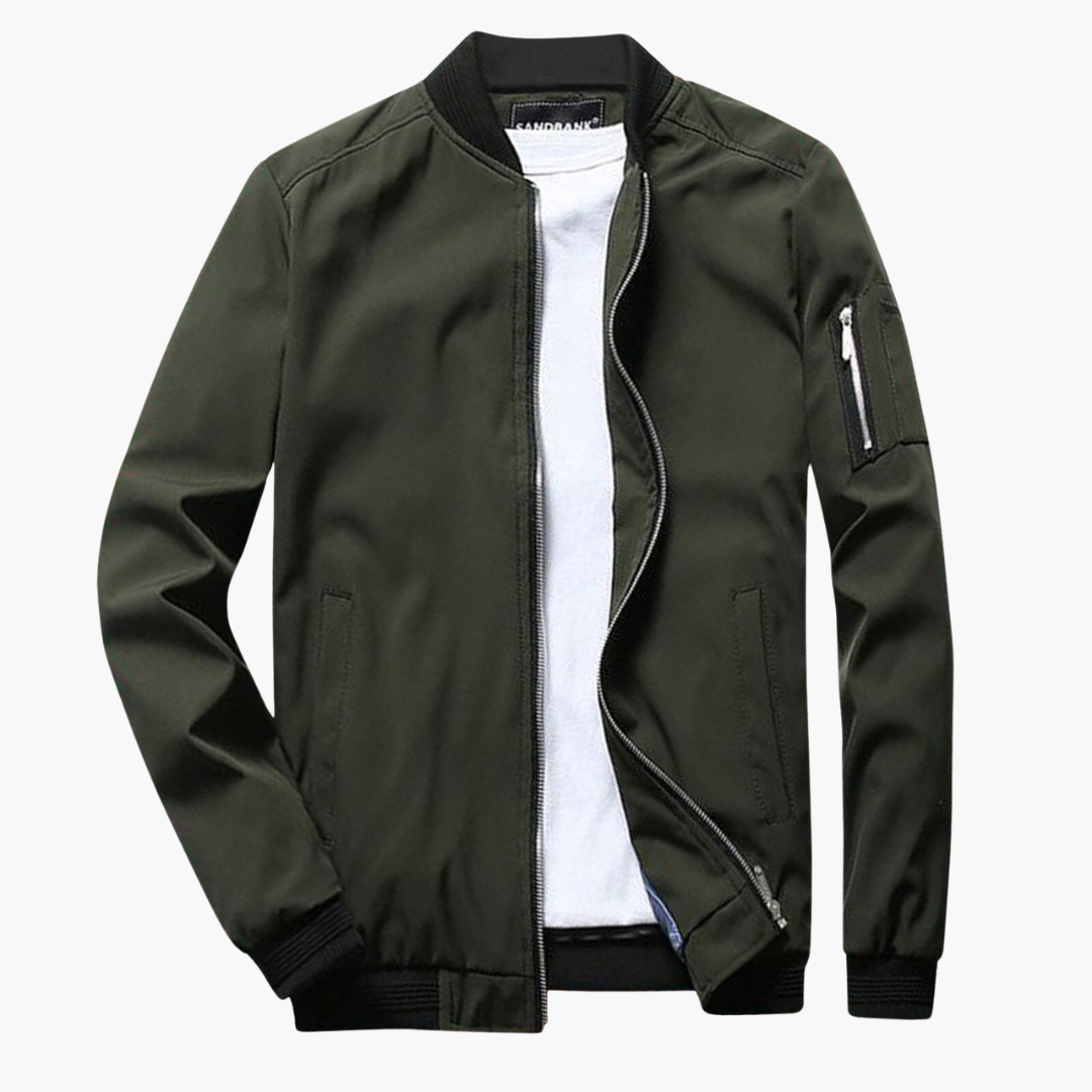 Men's Bomber Jacket Zipper Windproof Autumn