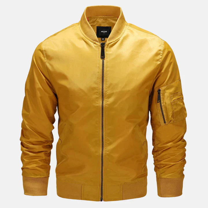 Men's Bomber Jacket Windproof Zip-Up Autumn Jacket