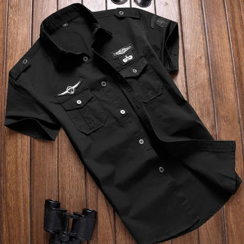Men's Short Sleeve Cargo Style Shirt