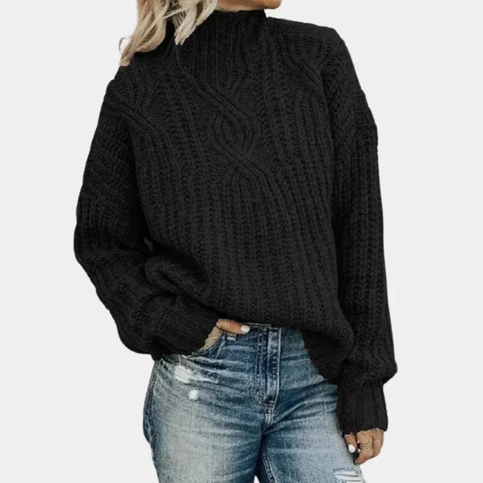 Women's Soft Violet Knitted Sweater