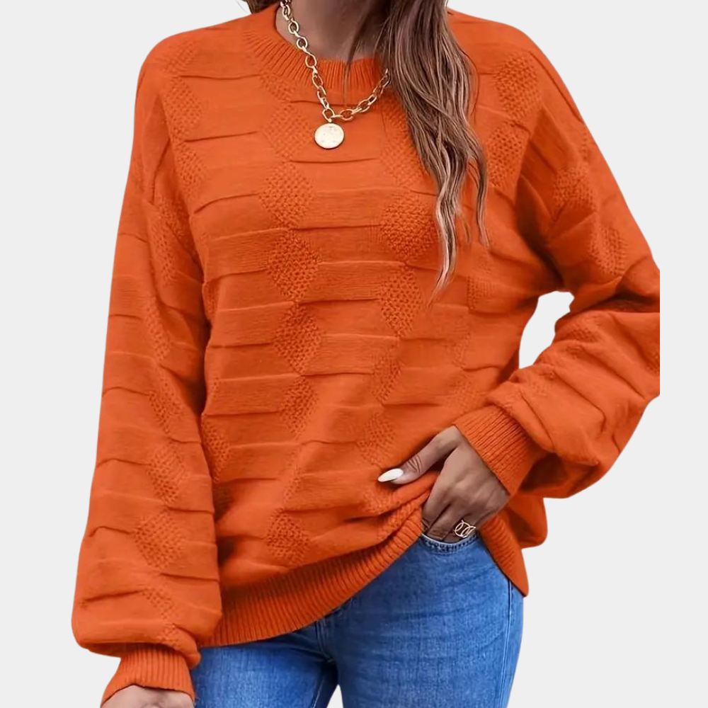 Ina - Große Damenpullover Oversized Stil - IdealeKleiden