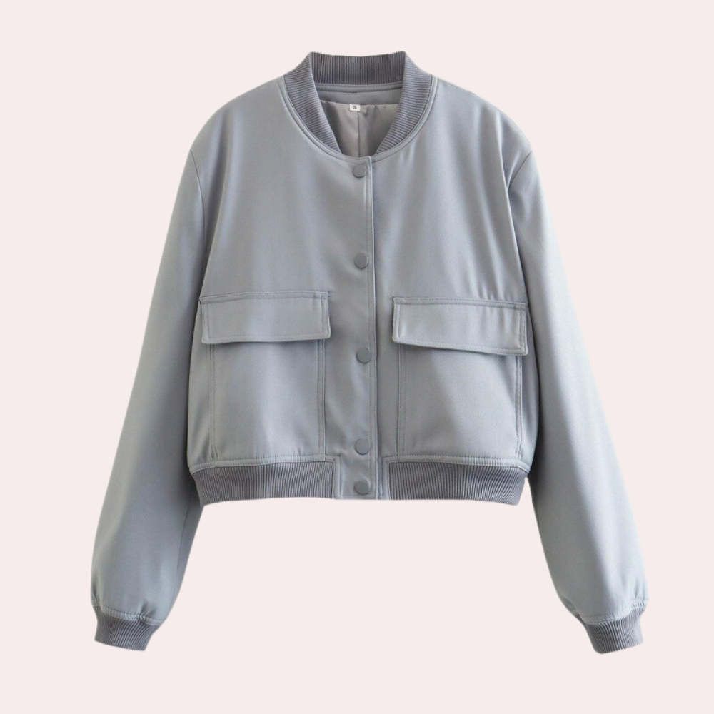 Modern autumn jacket women's bomber style