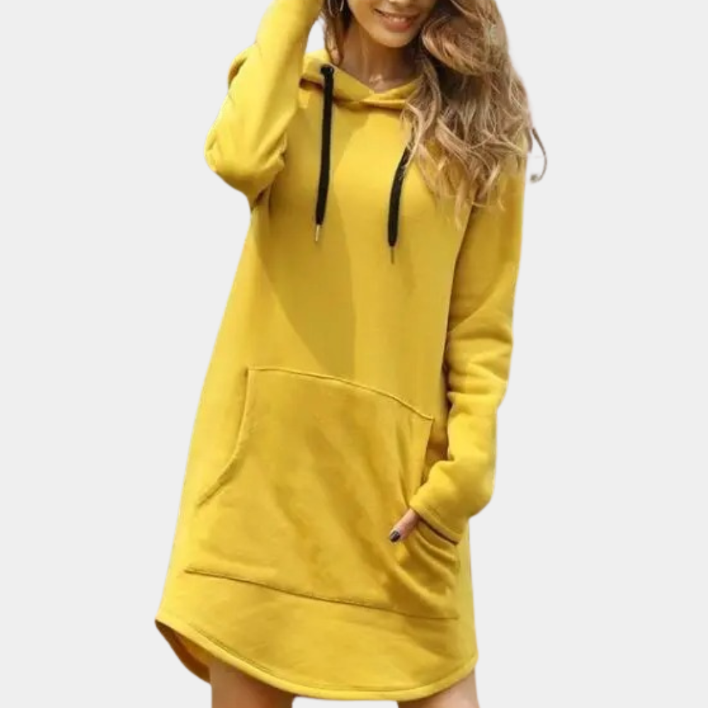 Women's Long Hooded Winter Pullover