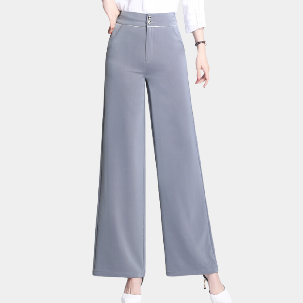 Stylish Women's High Waist Flare Leg Pants