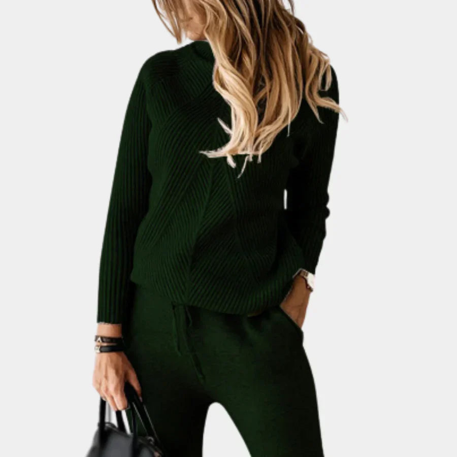 Fashionable 2-piece knit set for women