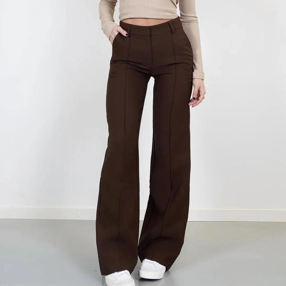 Fashionable Women's Trousers Wide Leg Chic