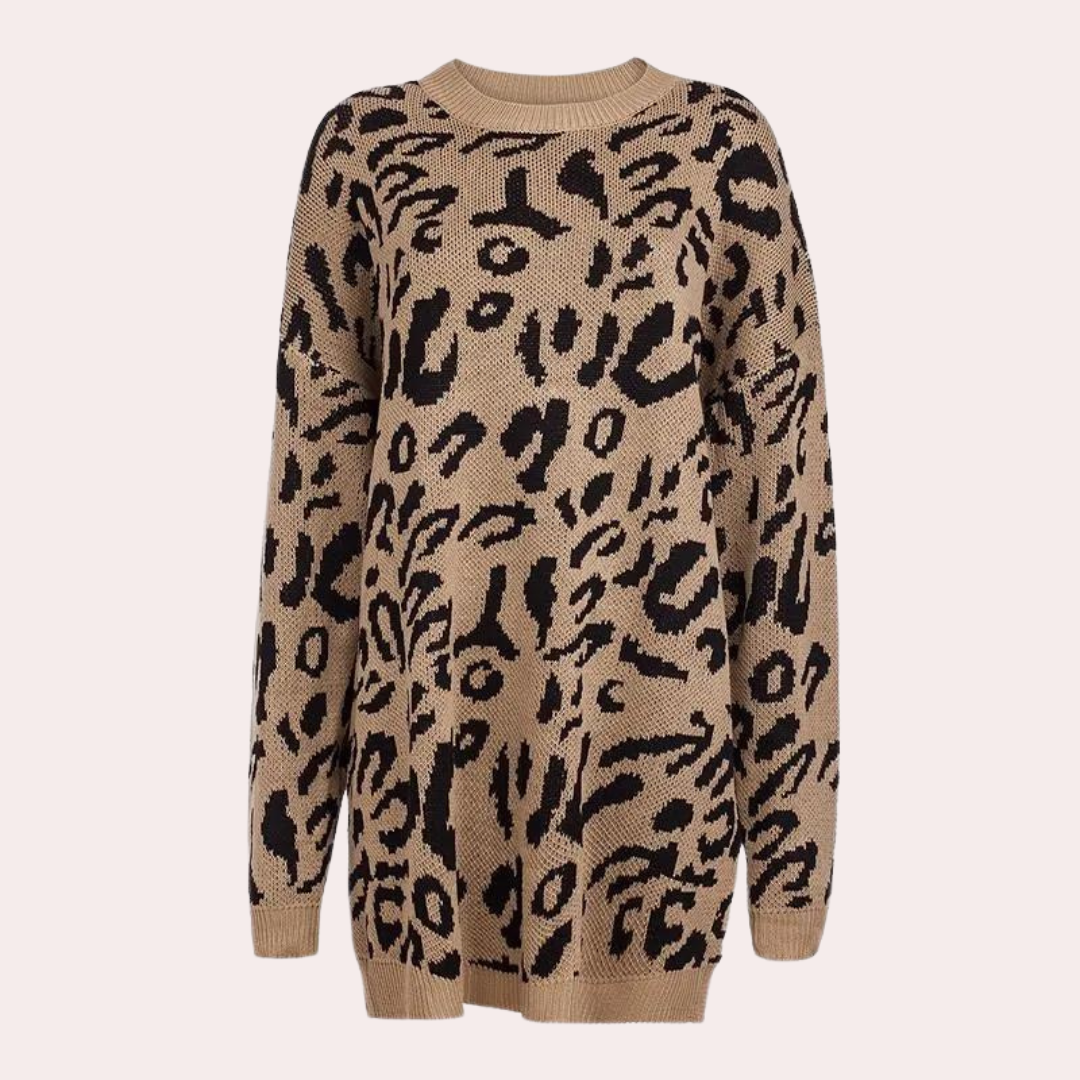 Women's Sweater Leopard Print Chic Trendstyle