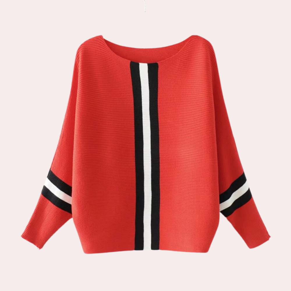 Women's Jumper Elegant Stripe Design