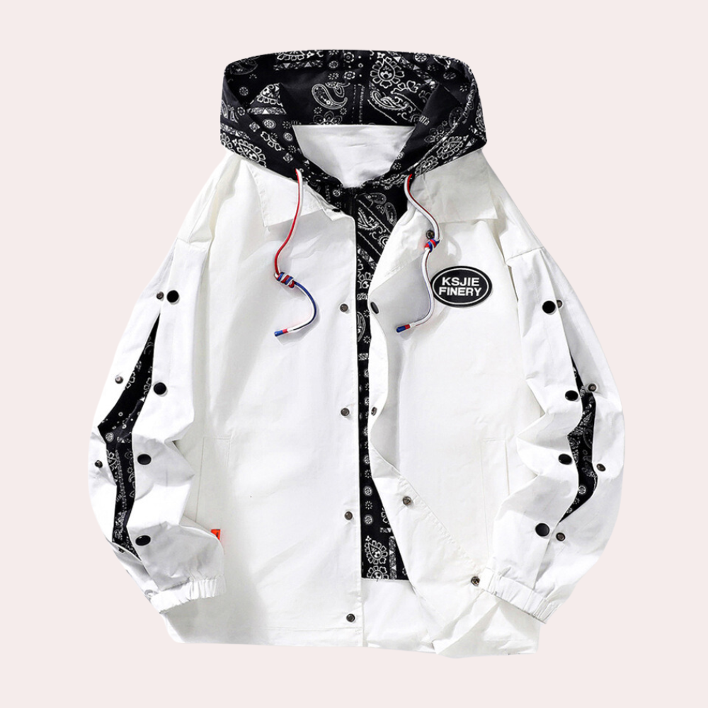Men's Hooded Jacket Bedford Printed Sporty