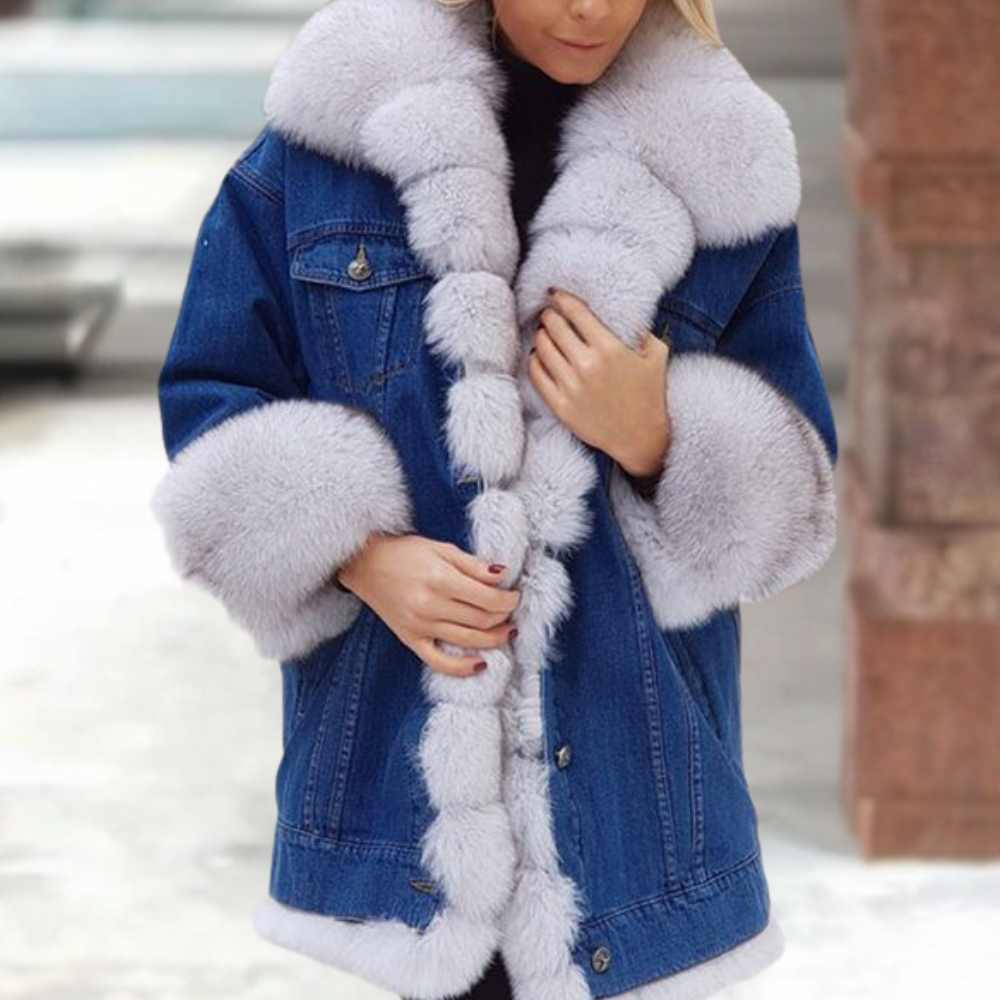 Women's Winter Denim Coat Stylish