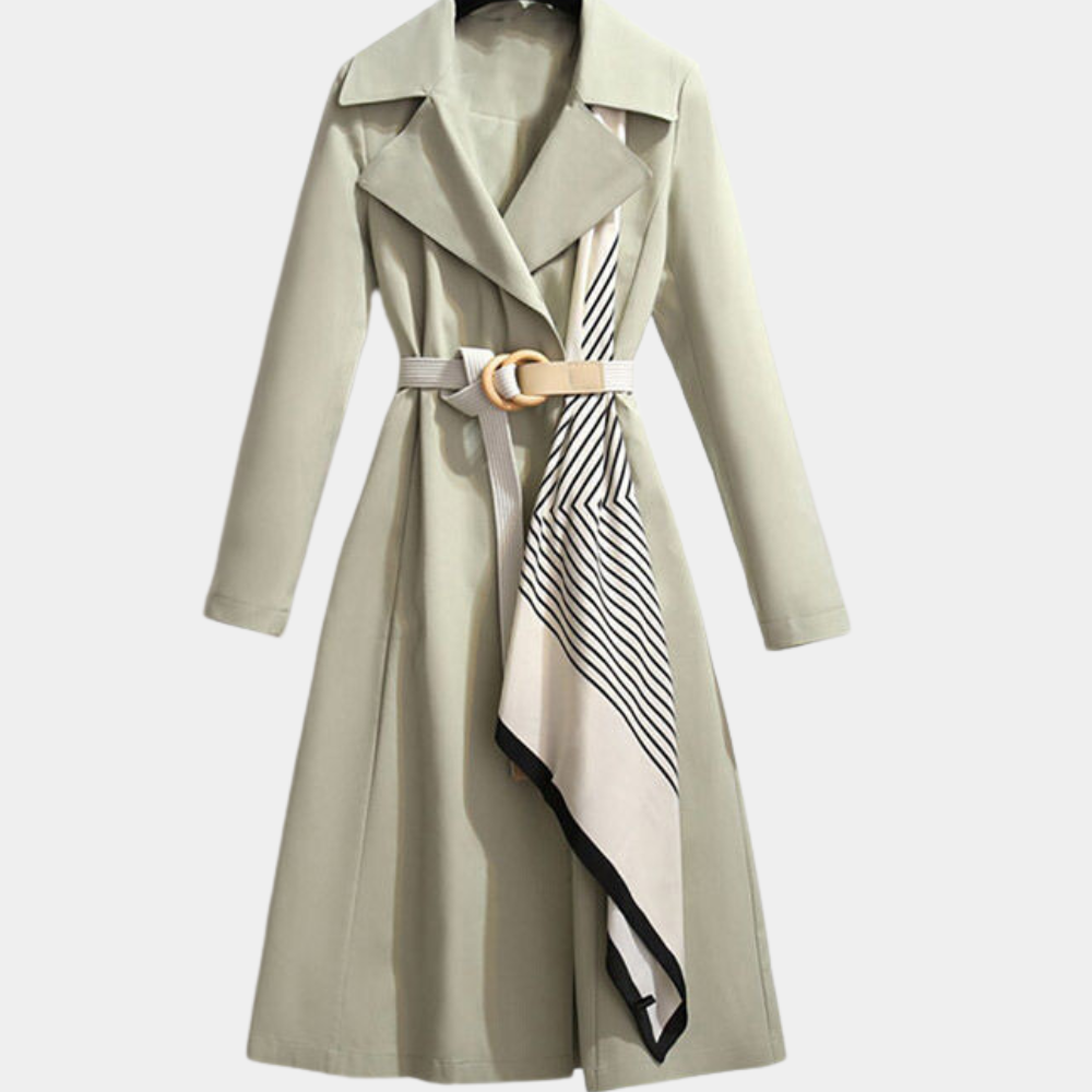 Elegant Women's Trench Coat Autumn Model with Belt