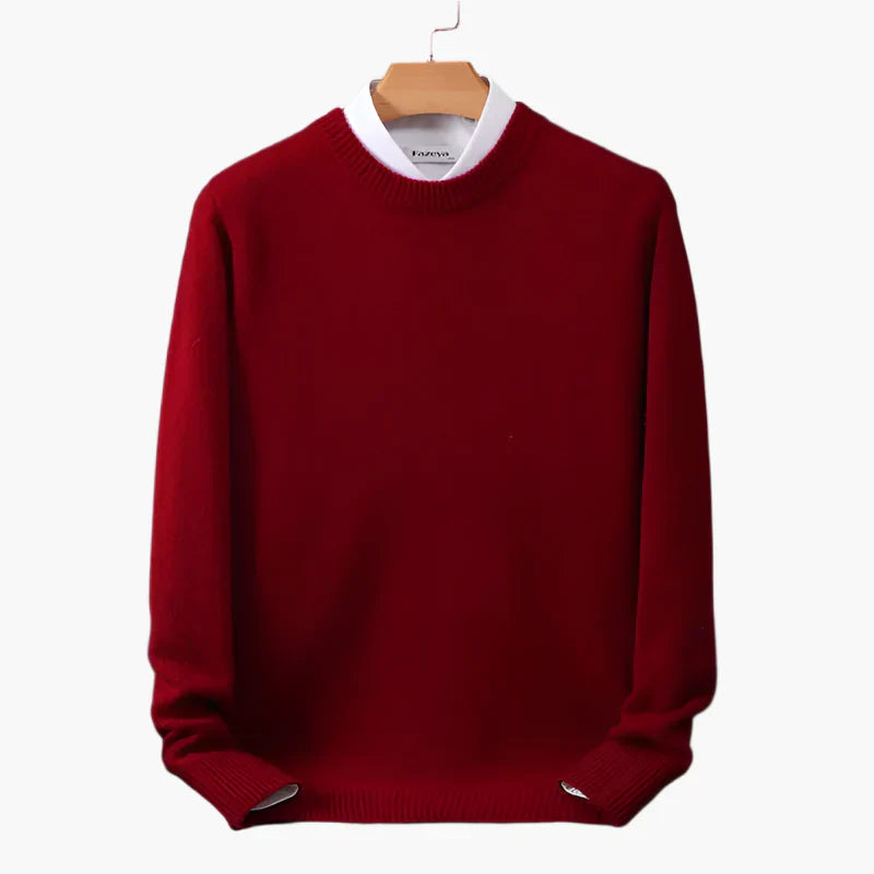 Elegant Business Sweater with Collar