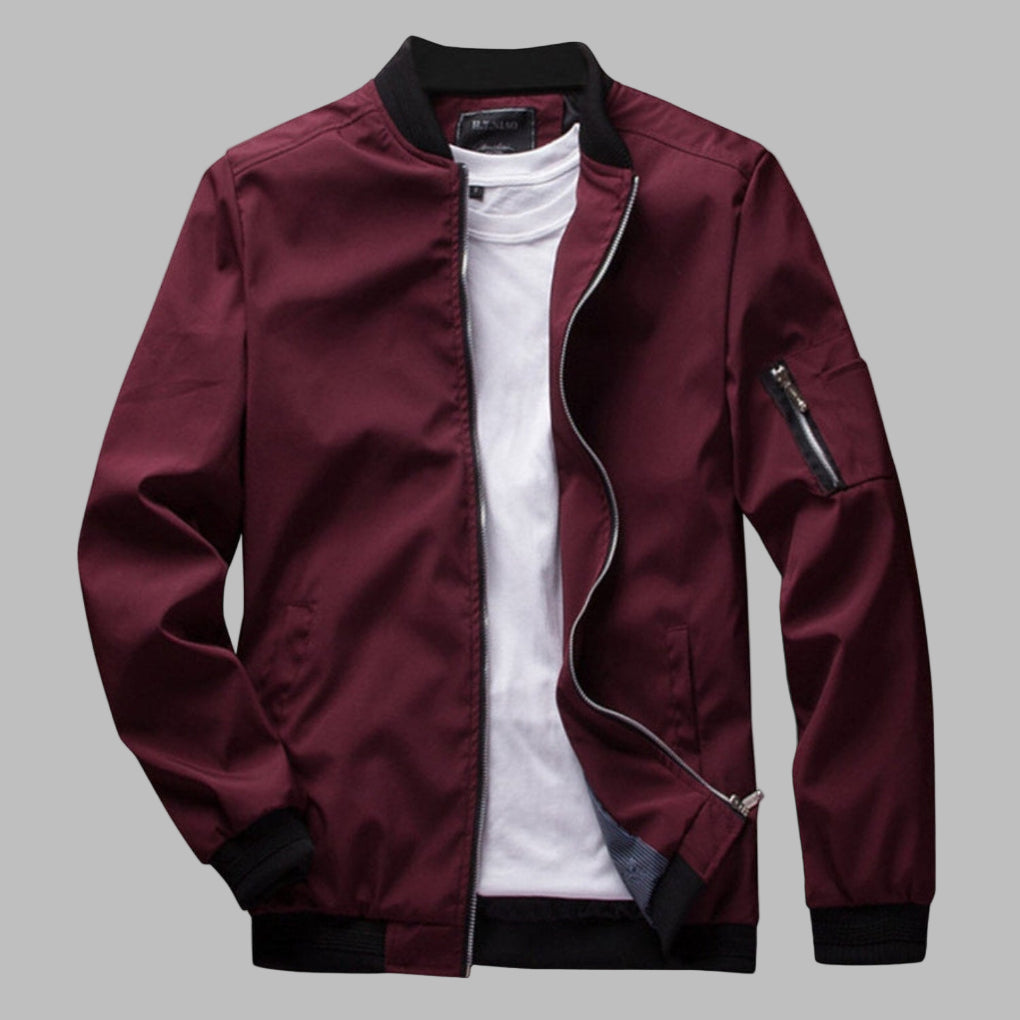 Men's Summer Jacket Zipper Pockets Lightweight