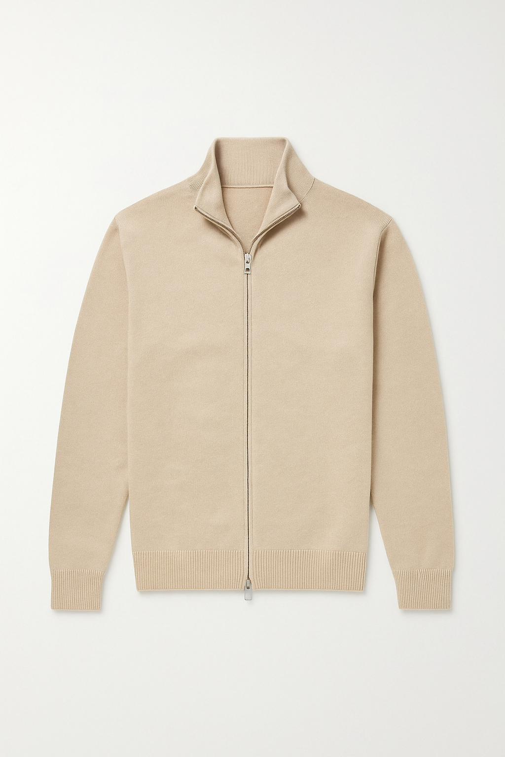 Men's Long-Sleeved Zip-Up Cardigan