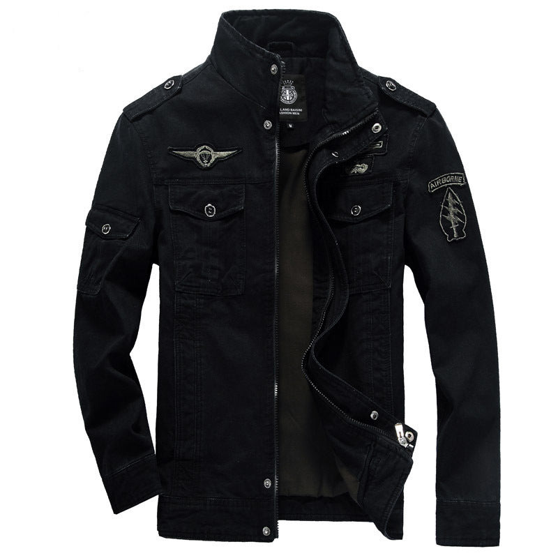 Men's Military Jacket Zipper Outdoor Style