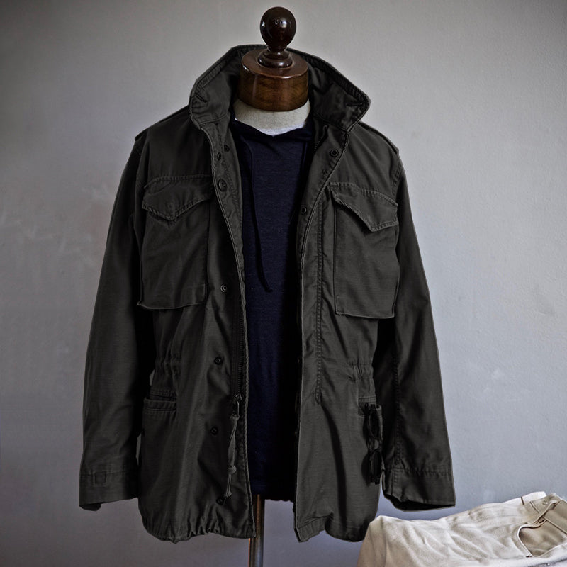 Light Men's Jacket Black Hood Sporty
