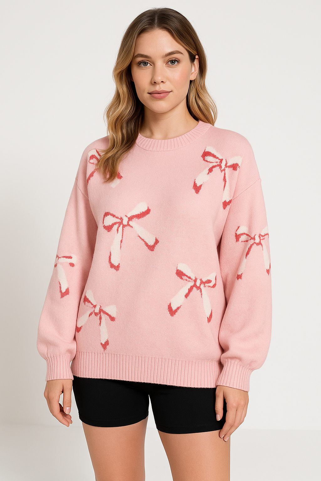 Oversized Sweaters for Women, Soft Woolly Crewneck