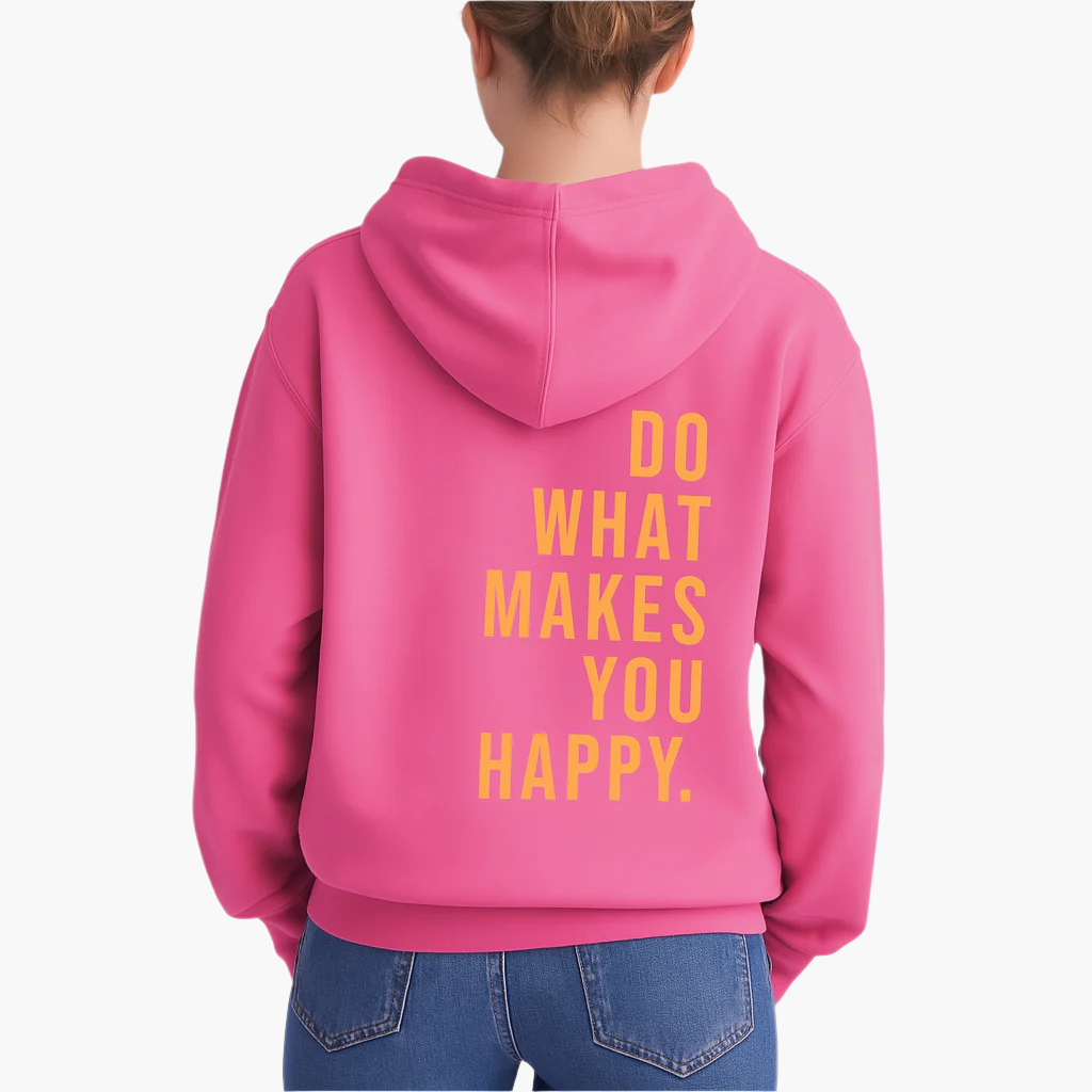 Stylish Hoodie with Motif Print - Comfortable Casual Jacket