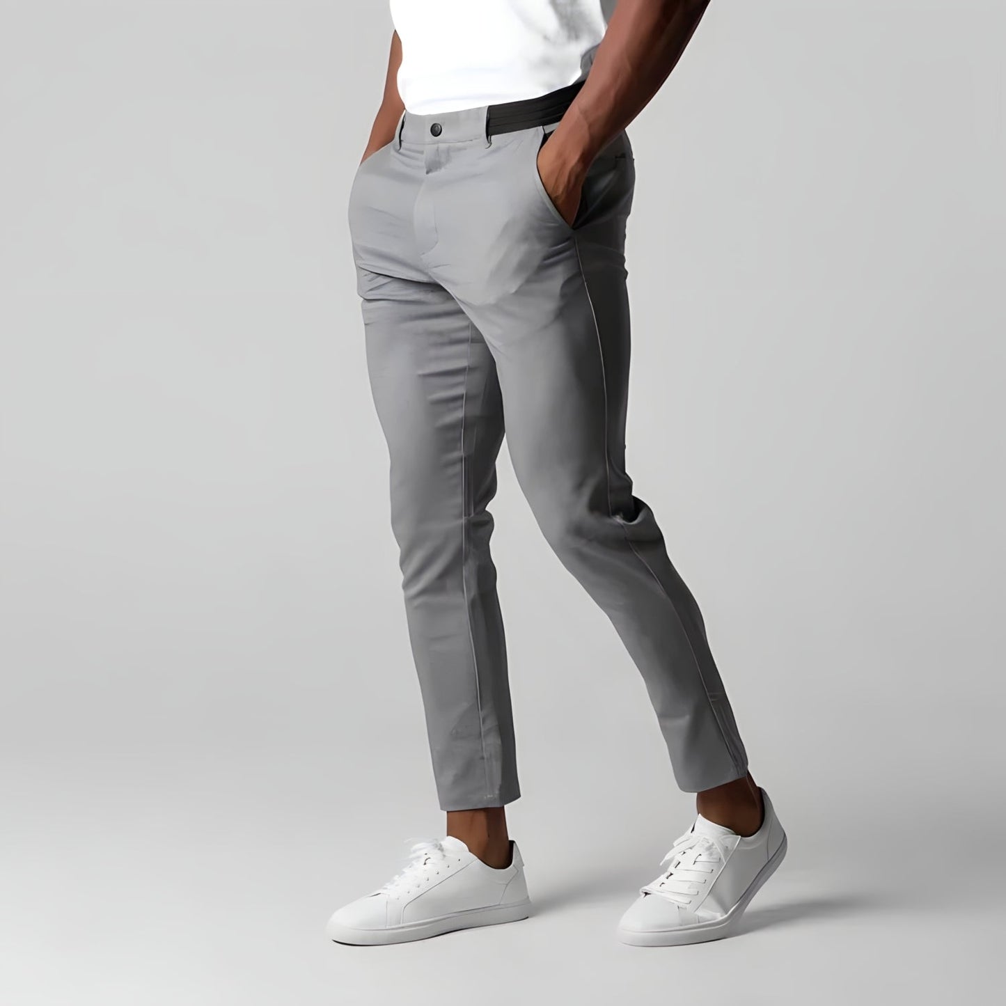 Men's Chino Pants Skinny Stretch Elastic