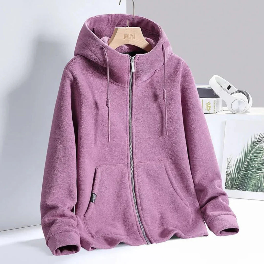 Soft Fleece Hoodie Women Elegant