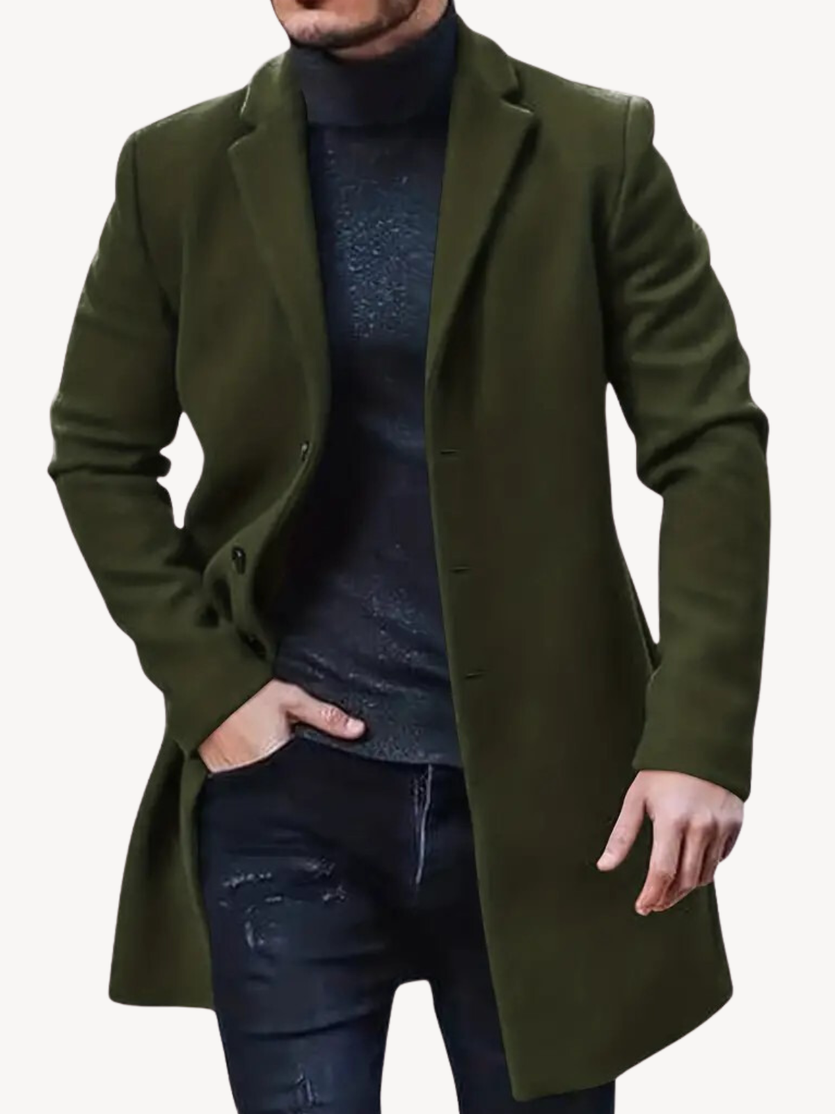 Classic Tailored Mid-length Trench Coat