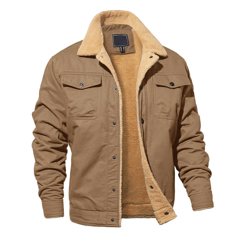 Men's Cargo Jacket Fleece Lined