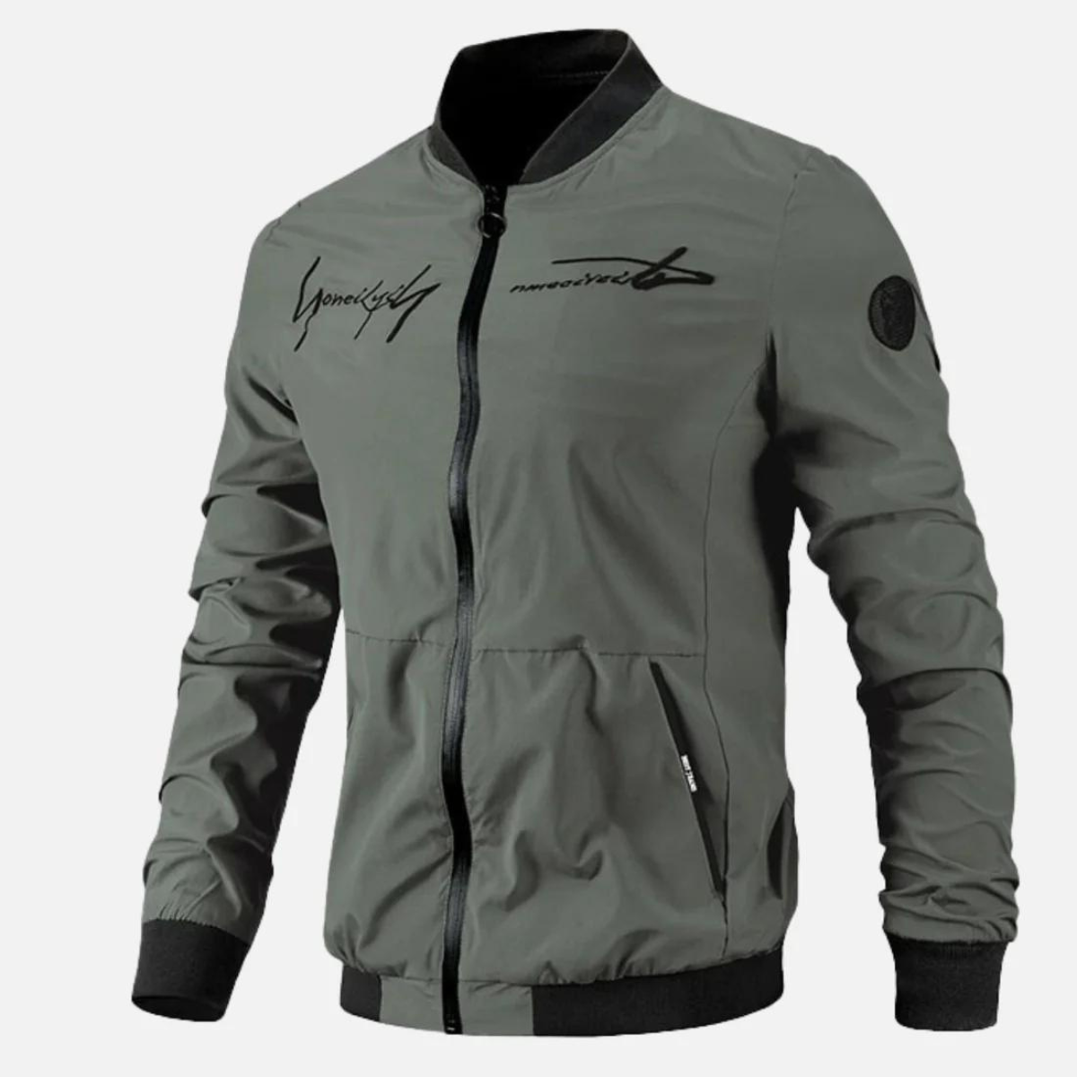 Modern bomber jacket with embroidery