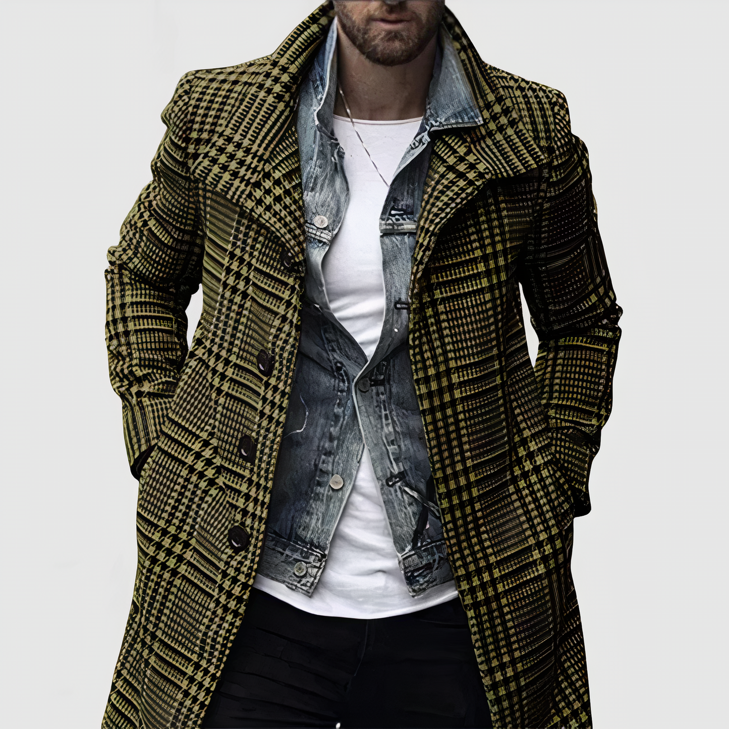 Classic Plaid Coat for Women