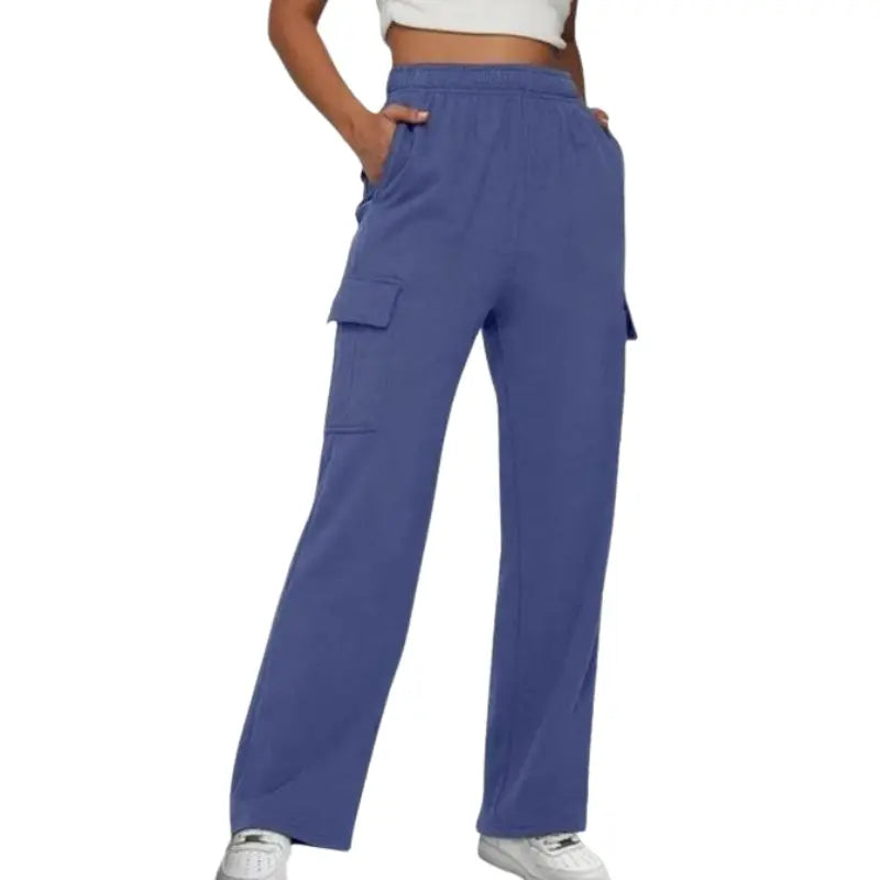Comfortable High-Waisted Wide-Leg Joggers