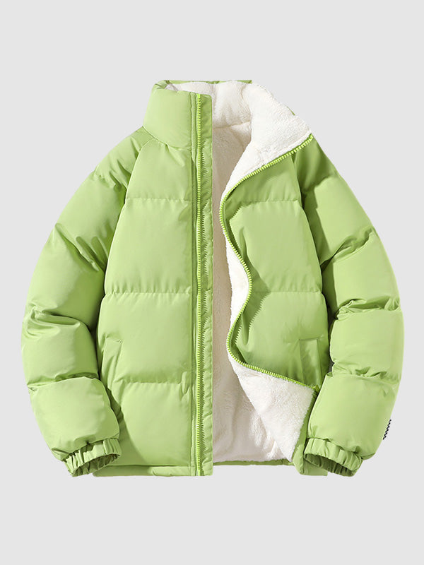 Men's Puffer Jacket Fleece Insulation Warm