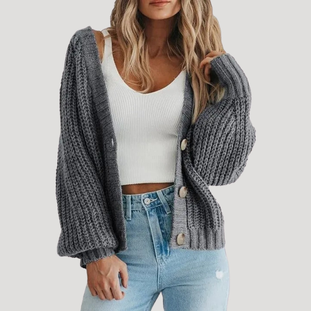 Women's Cardigan Oversized Sleeves Modern