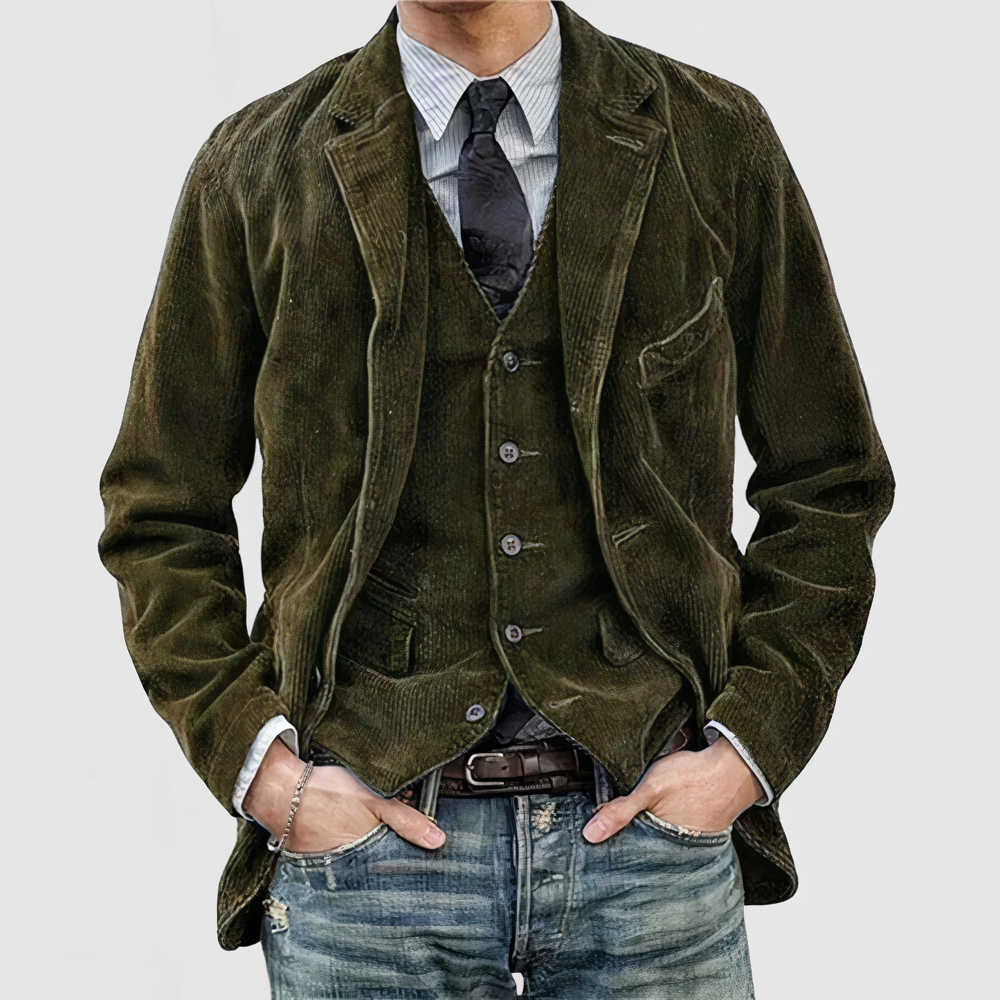 Comfortable Corduroy Jacket Casual Style