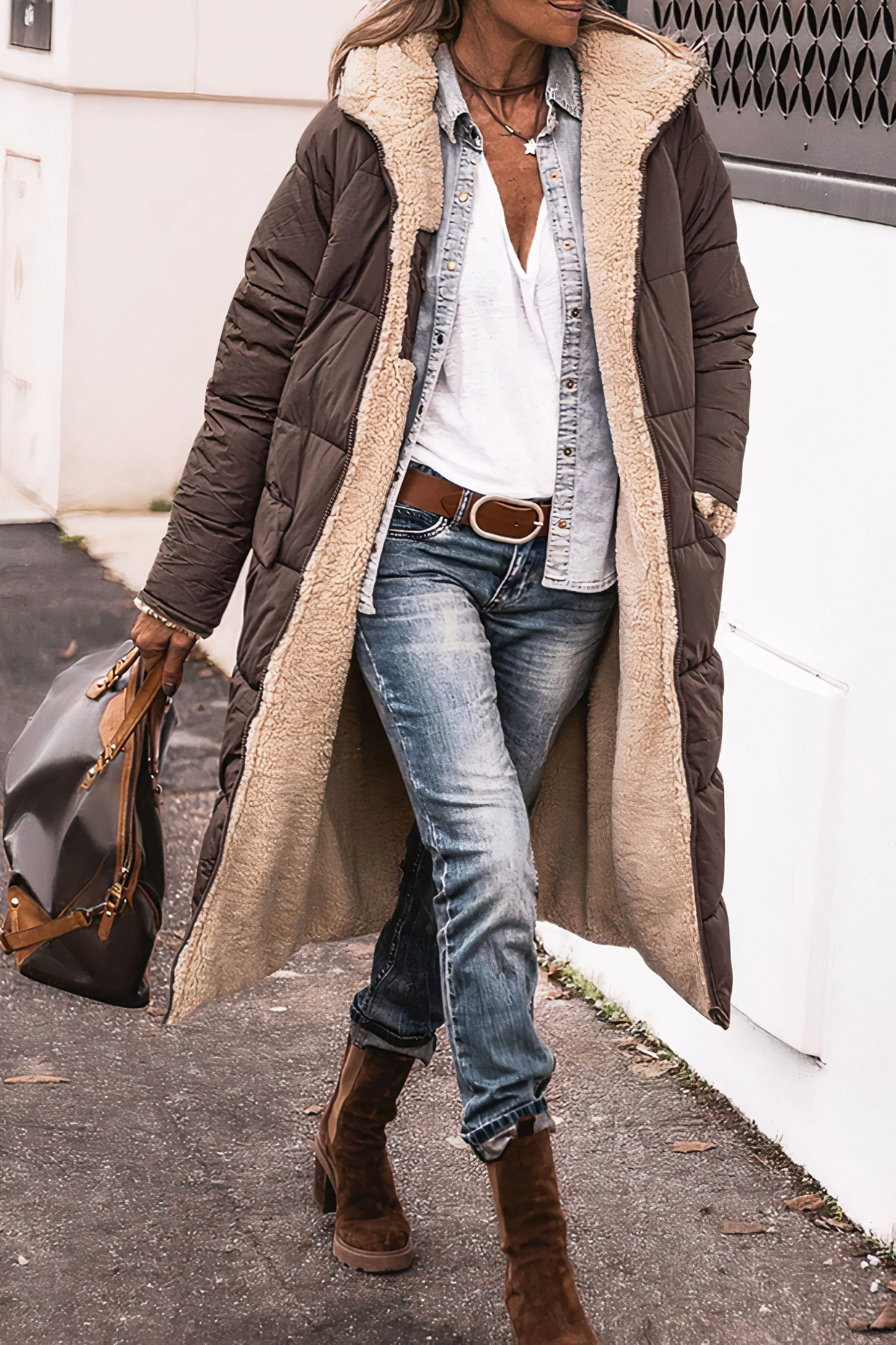 Practical Reversible Parka for Women