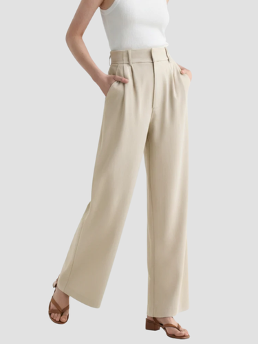 Women's Elegant Wide-Leg High-Waisted Trousers