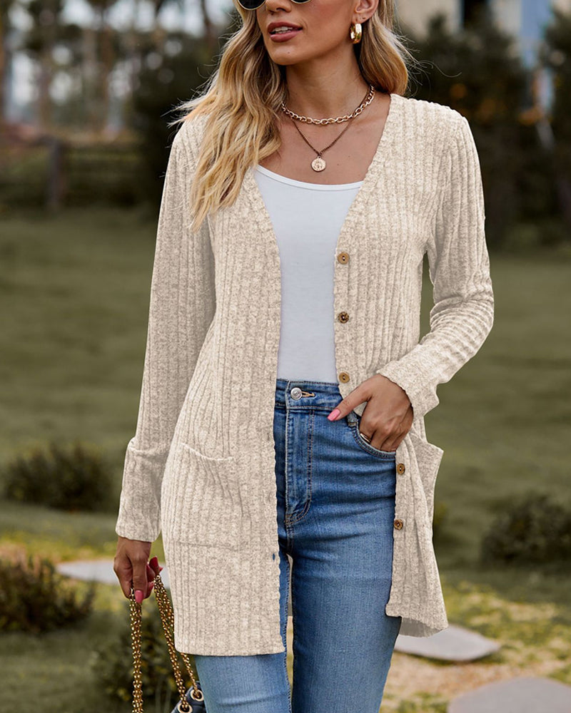 Women's Long Cardigan Women's Button-Down Sweater
