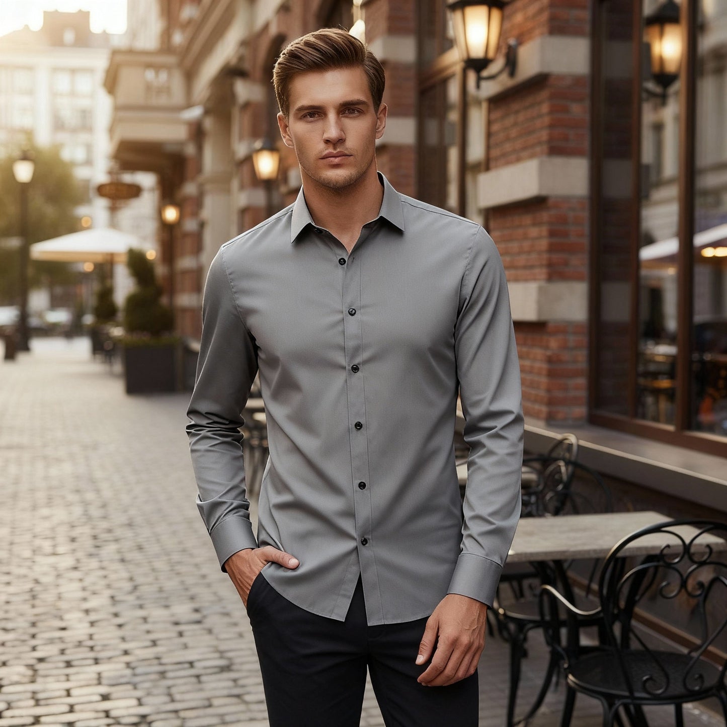 Easy Iron Stretch Shirt Comfort