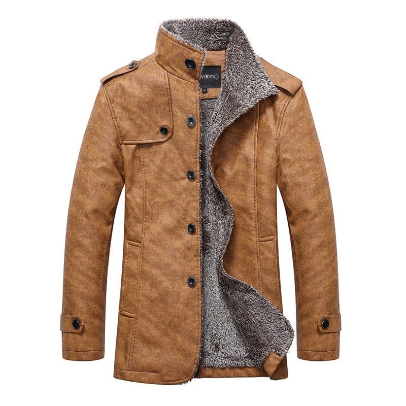 Men's Winter Jacket Warm Insulated Stand-Up Collar