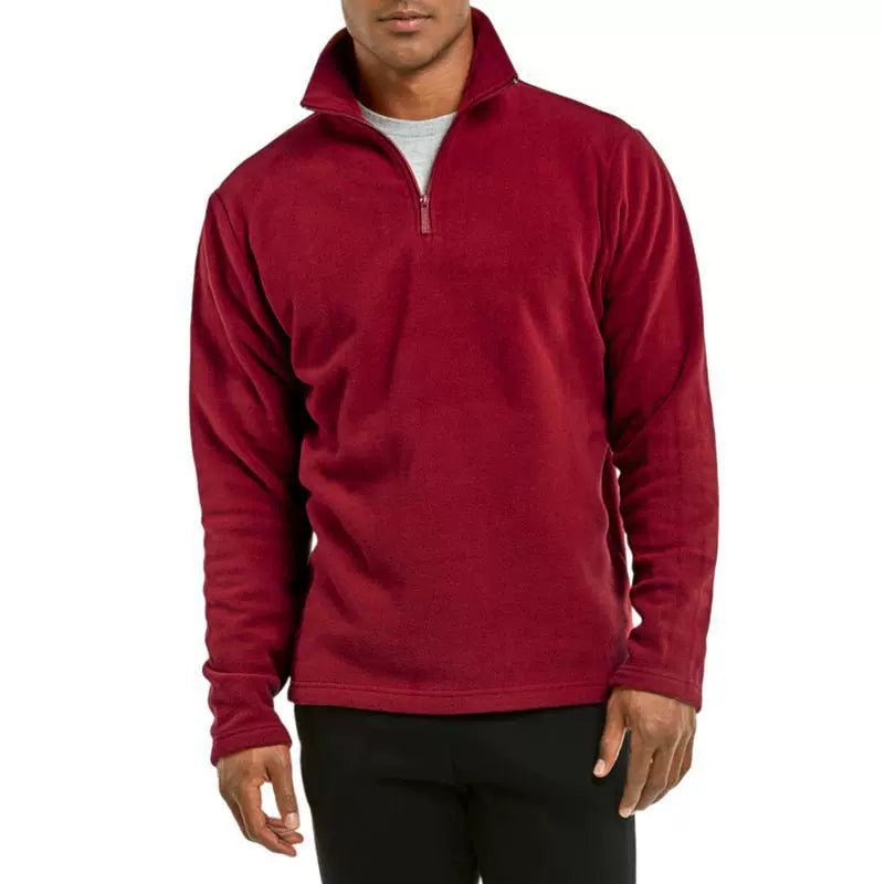 Men's Fleece Pullover Zipper