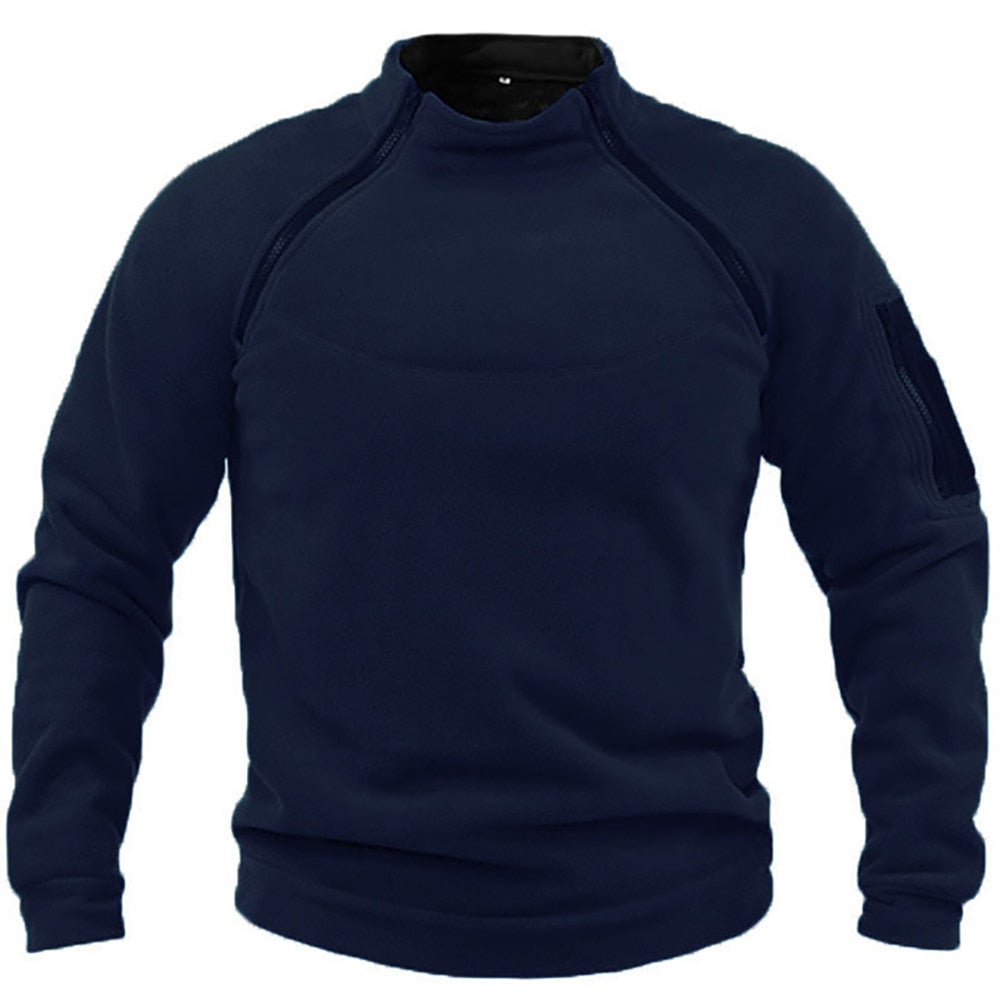 Men's Fleece Pullover Warm Half-Zip Outdoor