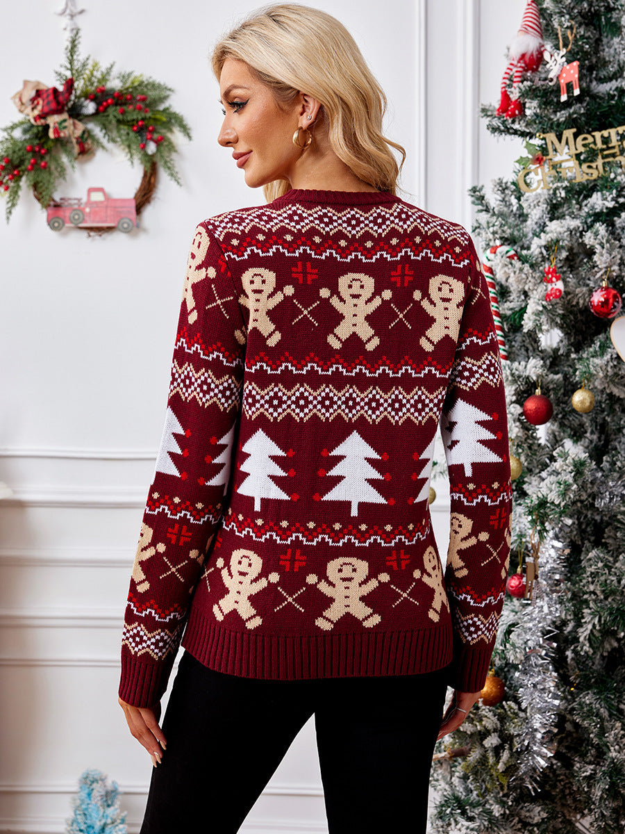 Weihnachtspullover Damen Strickcardigan Festlich - IdealeKleiden