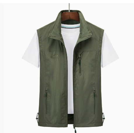 Men's Cargo Vest Sleeveless Zipper