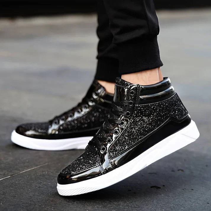 Glitter Shoes for Men Elegant Design