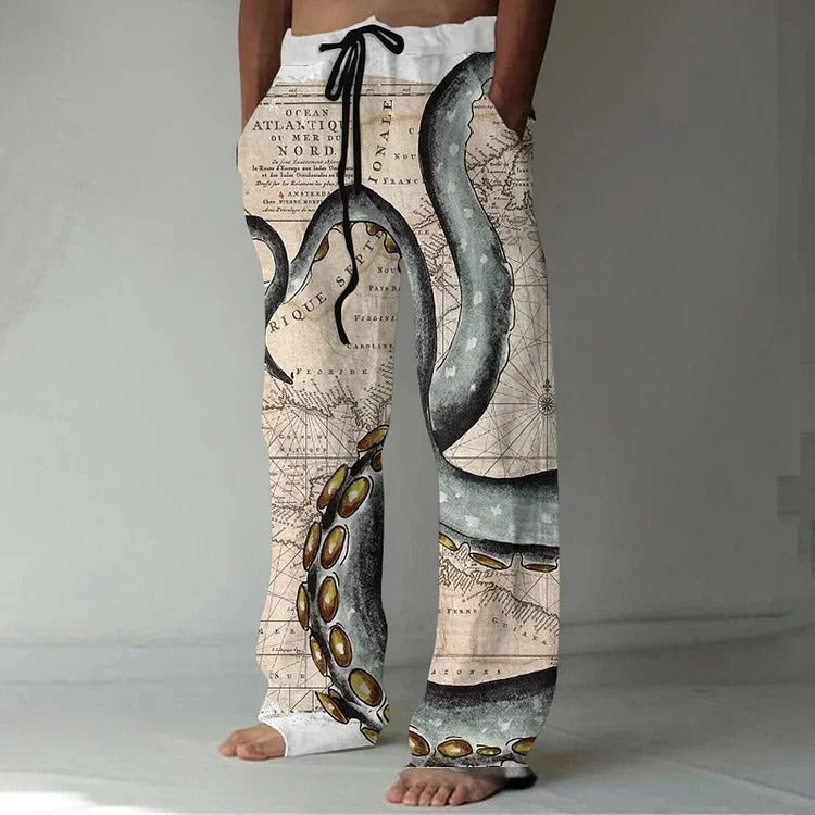 Comfortable men's drawstring trousers