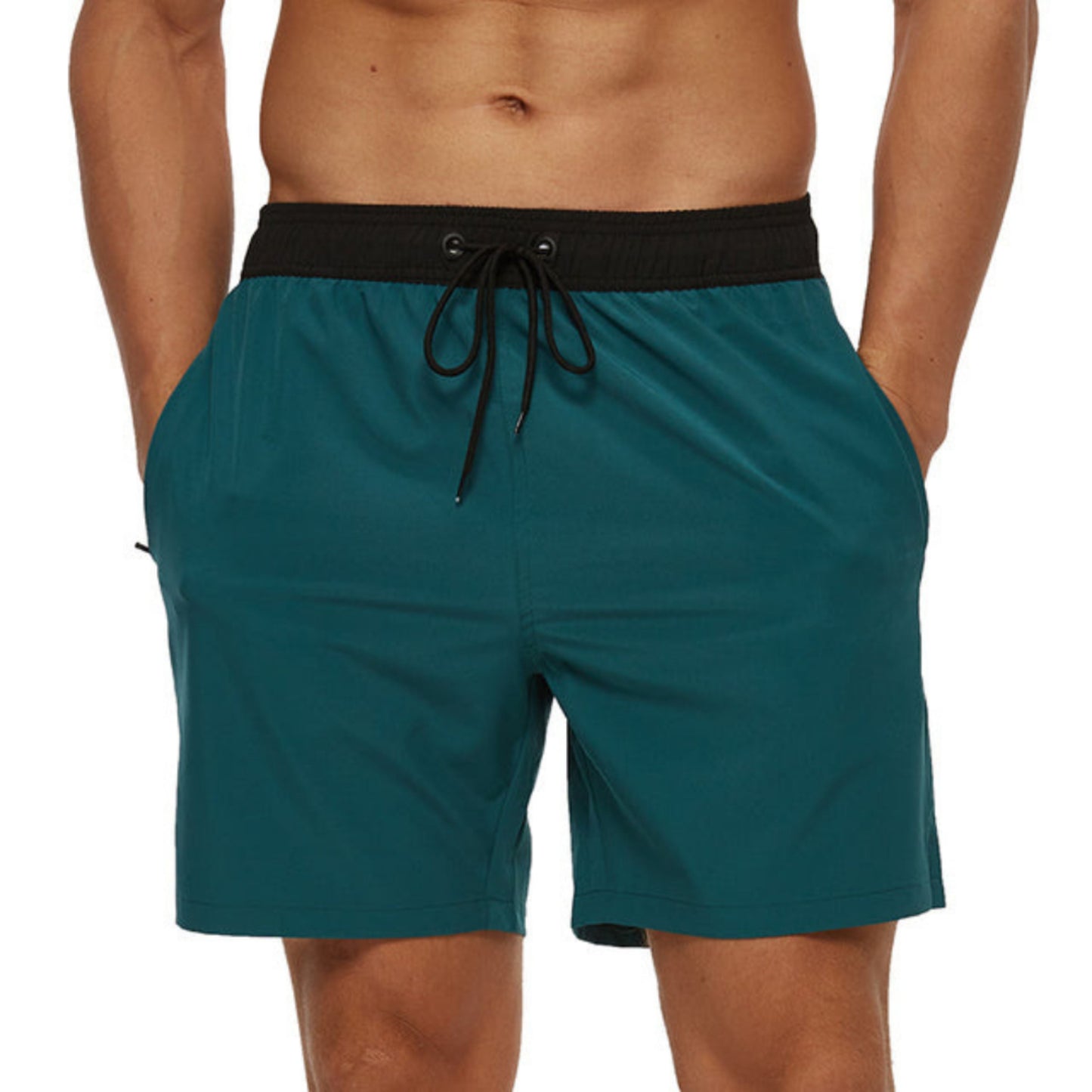 Men's Elastic Sports Shorts with Drawstring