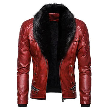 Elegant Men's Leather Jacket Luxury Quality