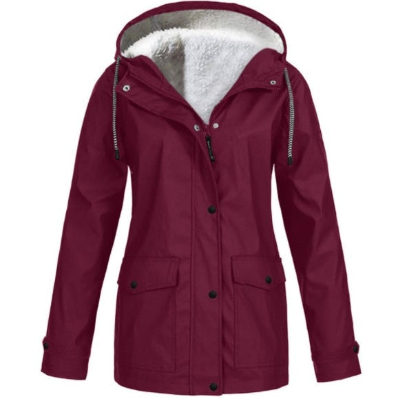 Waterproof Outdoor Jacket Warm Lined
