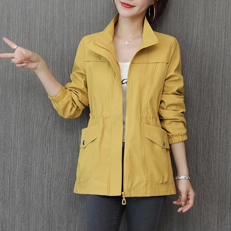 Women's Transitional Jacket Stand-up Collar Women's Coat